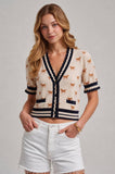 Horse Print Button Up Cardigan