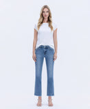 Vervet Mid-rise Medium Wash Raw Hem