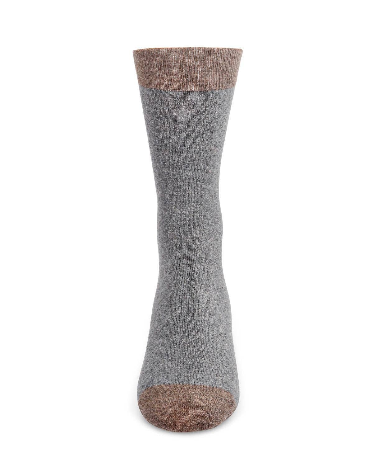 Men's Fancy Heels Luxuriously Soft Cashmere Blend Crew Sock