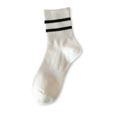 Sporty Preppy Versatile Striped Socks