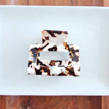 Carly Hair Claw - Cowhide // Clip