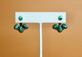 Ear Jacket and Stud Turquoise Earring