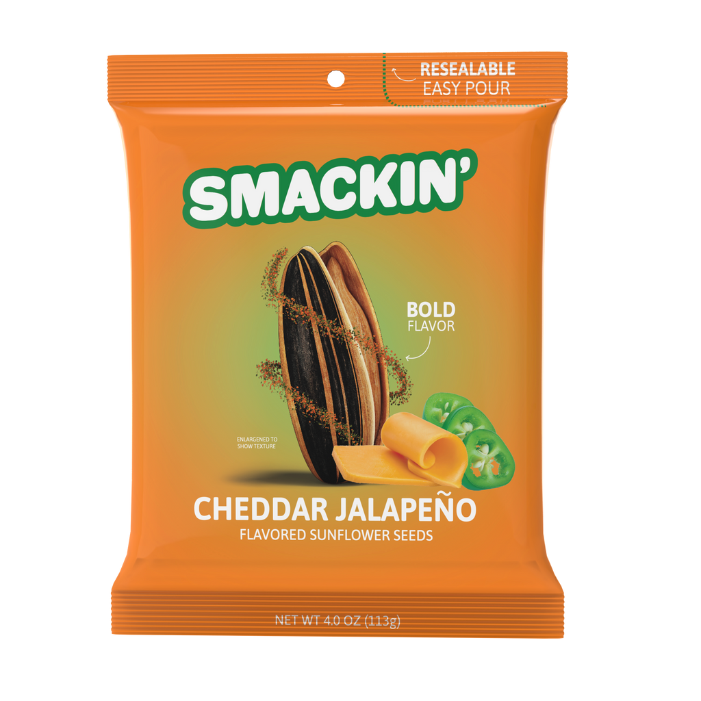 SMACKIN' Cheddar Jalapeño Sunflower Seeds