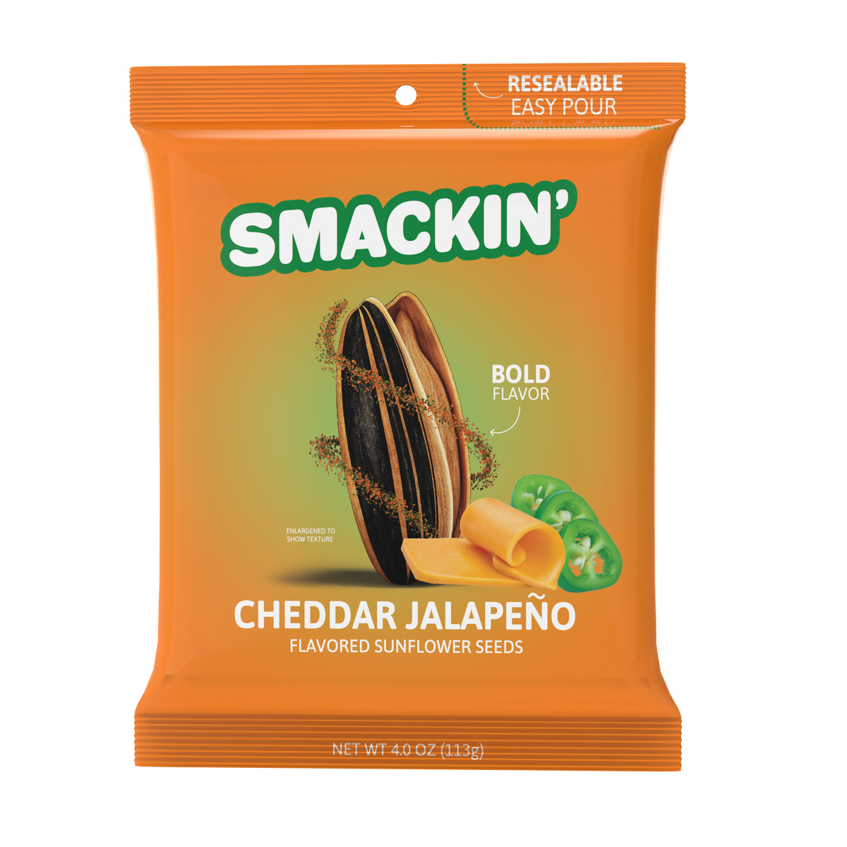 SMACKIN' Cheddar Jalapeño Sunflower Seeds
