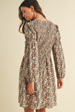 Smocked Floral Dress