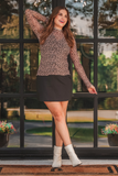 Mesh Top- Leopard