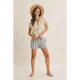 Breezy Cotton Open Knit Vest