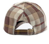 Preppy check print baseball cap