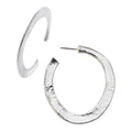 Silver Earrings Approximately 1.5 in diameter