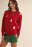 Sequin Christmas Tree Sweater