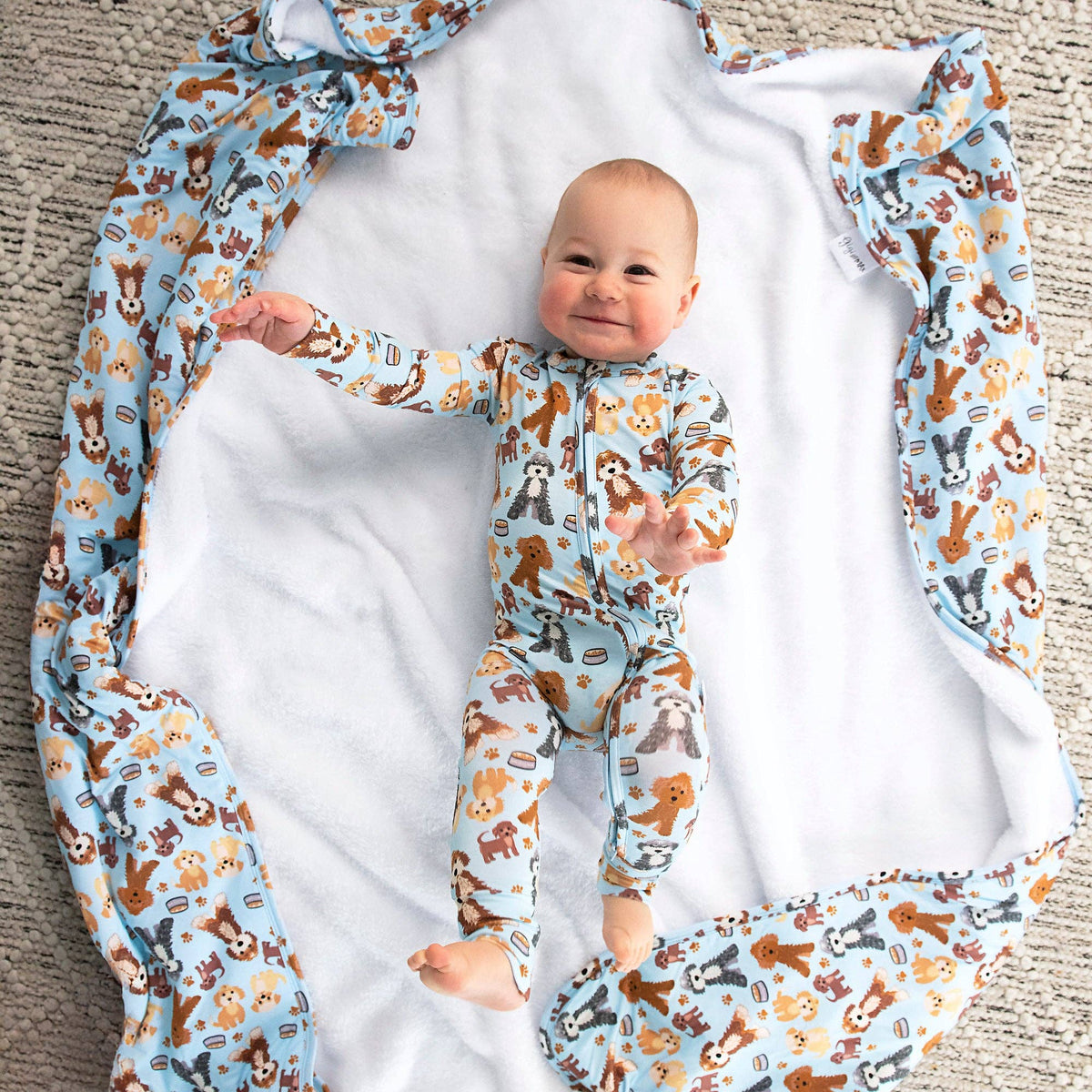 Griffin Zip Bamboo Baby Doodle Sleepies Little Outfit