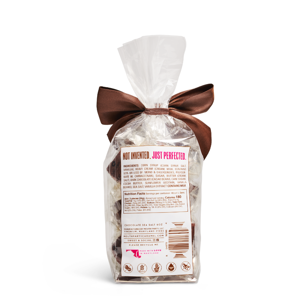 Chocolate Sea Salt Caramel 6oz Gift Bag