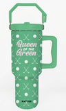 Queen of the Green Golf Tumbler with Handle