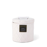 Ceramic Diamond Pattern Tissue Box - White