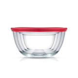 JoyFul 4 Glass Mixing Bowls With Lids - Nesting Bowls