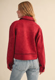 Whipstitch Suede Jacket