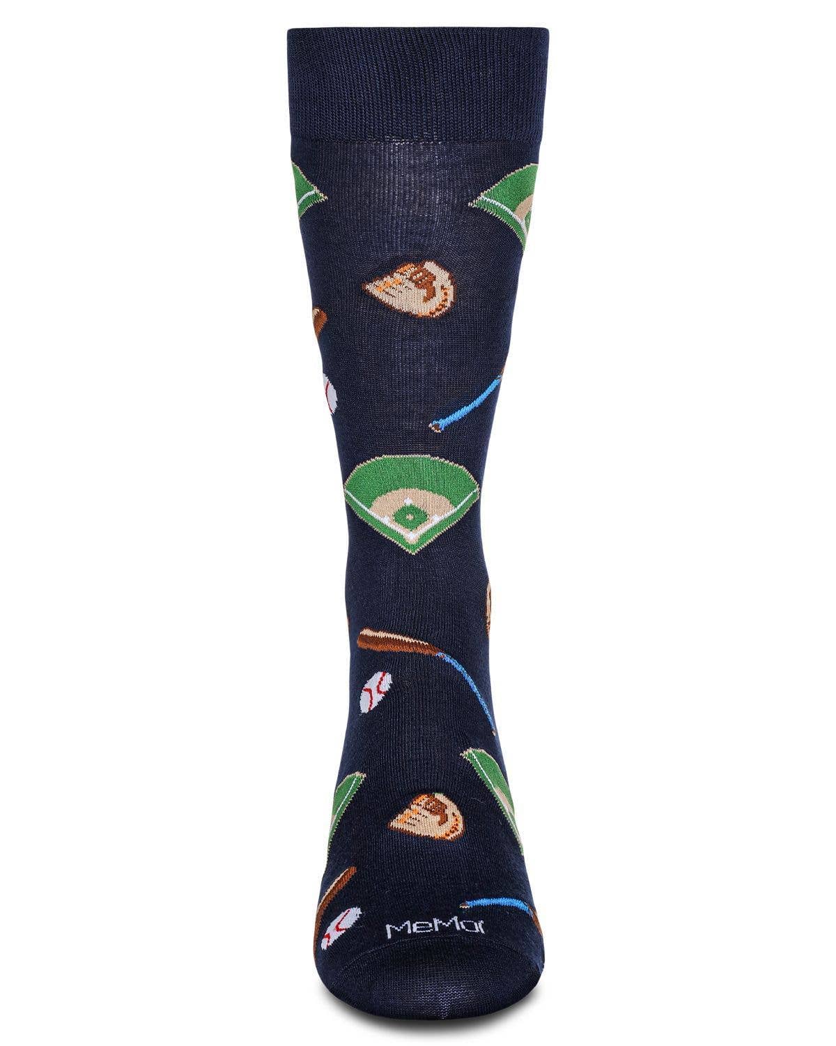 Men's Baseball Bamboo Crew Socks