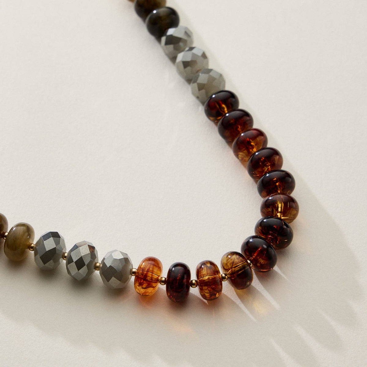 Mixed Bead Short Necklace | Adjustable Length