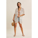 Floral Appliqué Kimono