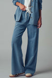 French Terry Wide Leg Pants