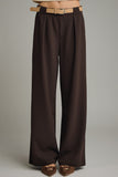 Belted Wide Leg Trousers