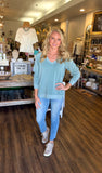 Light Teal Blue Sweatshirt