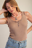 Ruffle Edge Tank