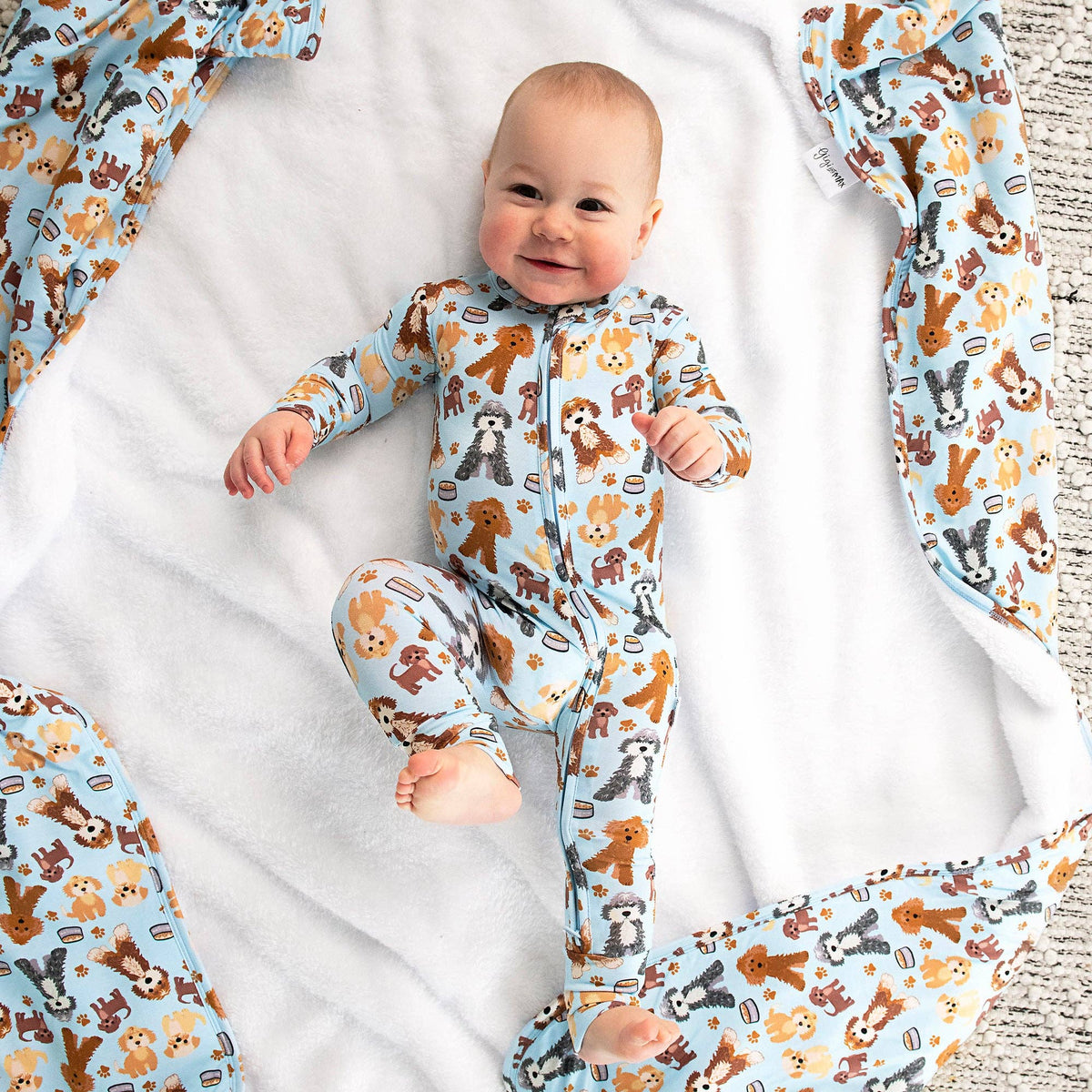 Griffin Zip Bamboo Baby Doodle Sleepies Little Outfit