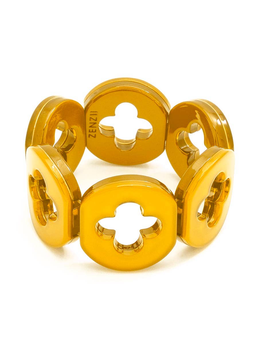 Zenzii Resin Clover Bracelet