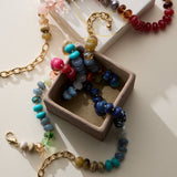 Mixed Bead Short Necklace | Adjustable Length