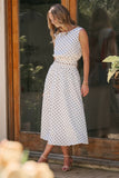 Polka Dot Top and Skirt Set