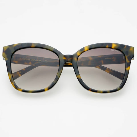 Amber Acetate Womens Cat Eye Sunglasses