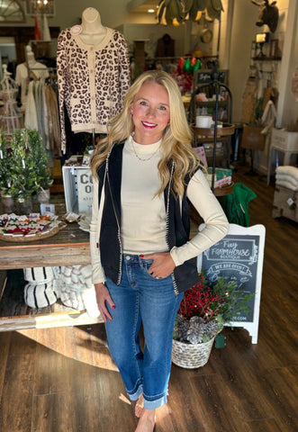 Vintage Washed Hoodie Vest