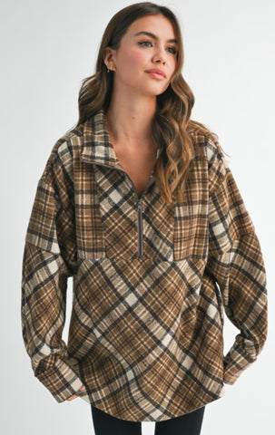 Plaid Pullover