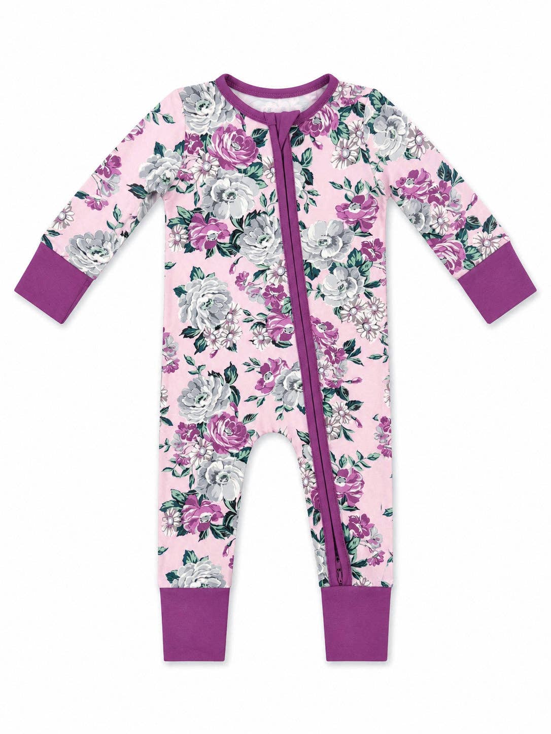 2-Way Zip Romper, Blissful Blossoms