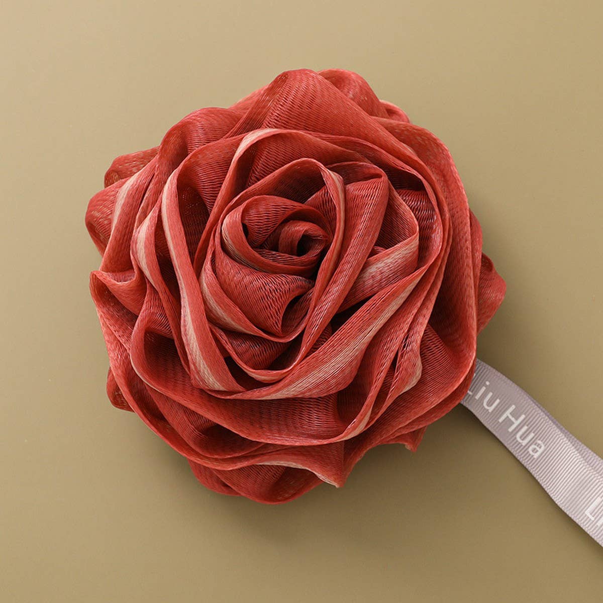 Rose Bath Pouf