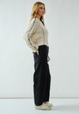 Stitched Cable Detail Sweater