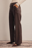 Faux Leather Straight Leg Pants
