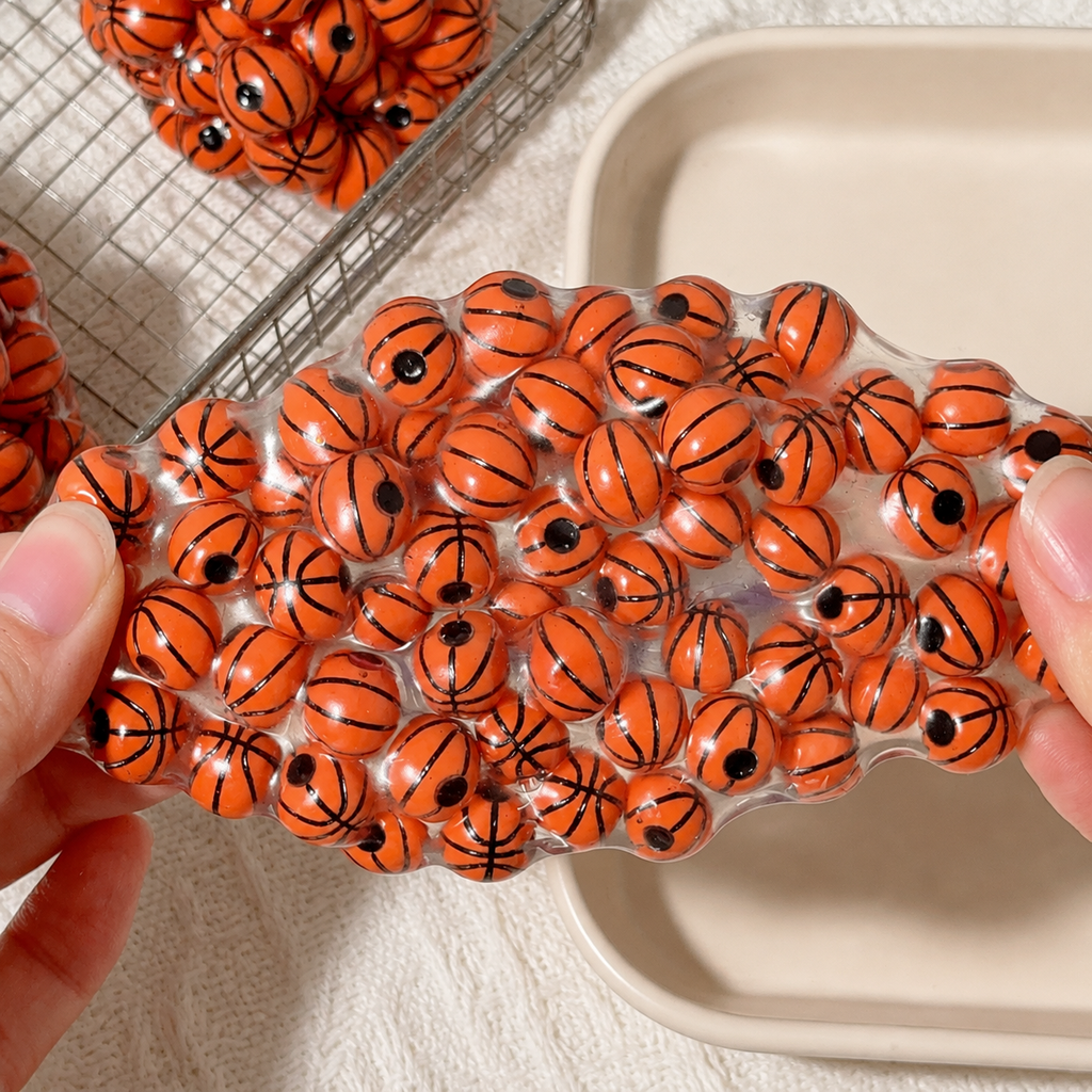 Basketball Squishy Stress Relief Fidget Toy Handmade Ball