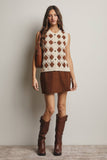 Crochet Diamond Pattern Vest