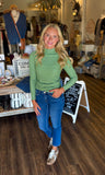 Textured Crinkle Knit Long Sleeve