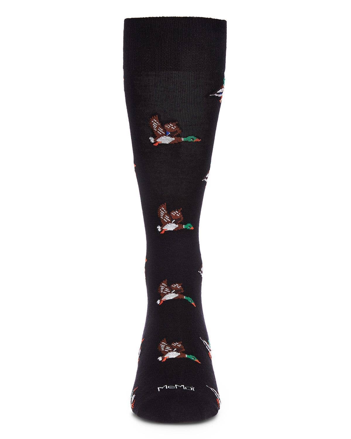 Mallard Most Fowl Bamboo Blend Men's Crew Socks