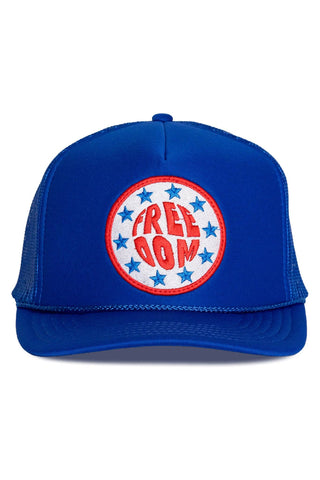 Freedom Stars Trucker Hat in Royal Blue