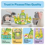 PicassoTiles 8pc Farm Animal Magnetic Action Figures
