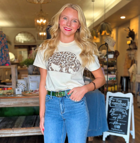 Leopard Bison Tee