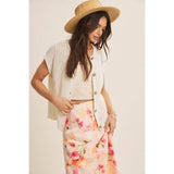 Breezy Cotton Open Knit Vest