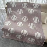 BALL PATTERN KNITTED BLANKET