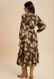 Floral Tiered Midi Dress
