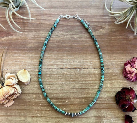 African Turquoise Choker