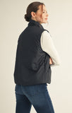 High Neck Puffer Vest
